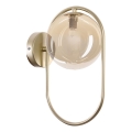 Applique CORDEL 1xG9/28W/230V ottone/fumé beige