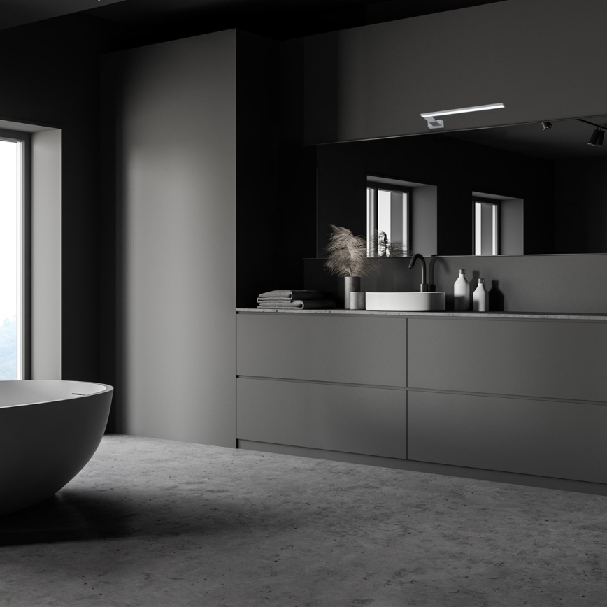 Applique da bagno a LED SHINE LED/11W/230V 45 cm IP44 cromo lucido