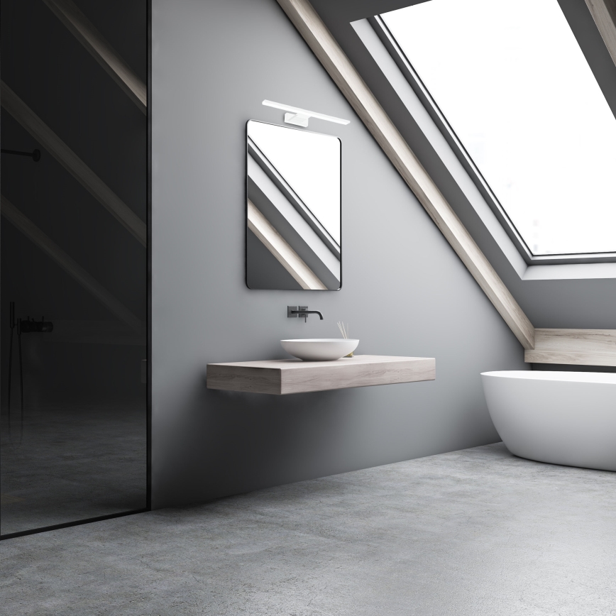 Applique da bagno LED SHINE/7W/230V 30 cm IP44 bianco