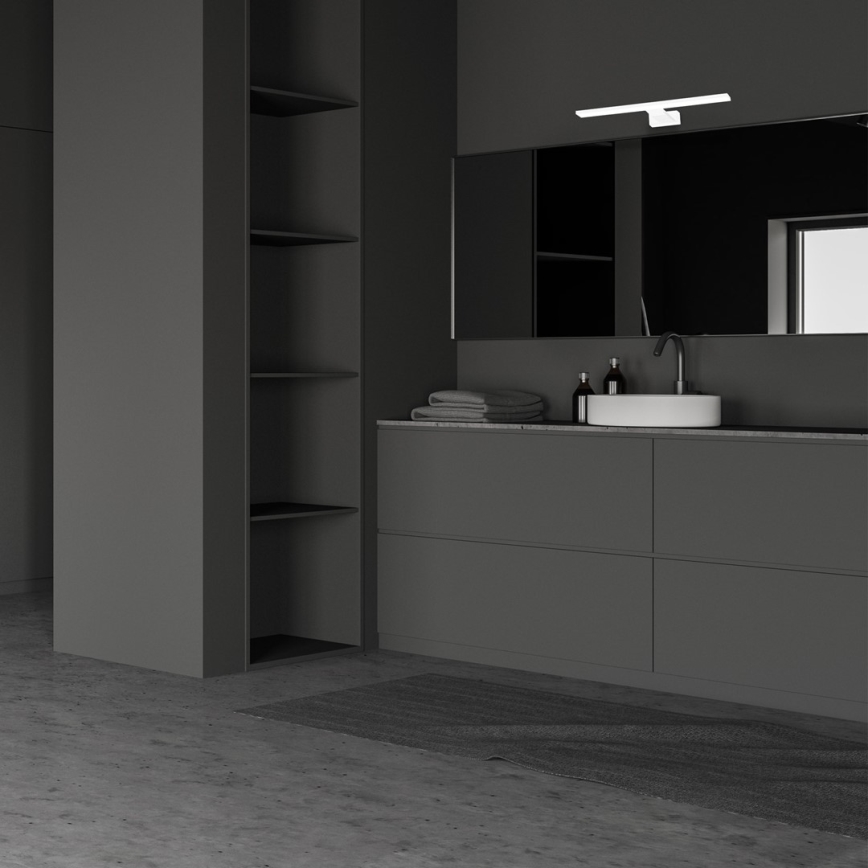 Applique da bagno LED SHINE 7W 230V 30 cm IP44 bianco