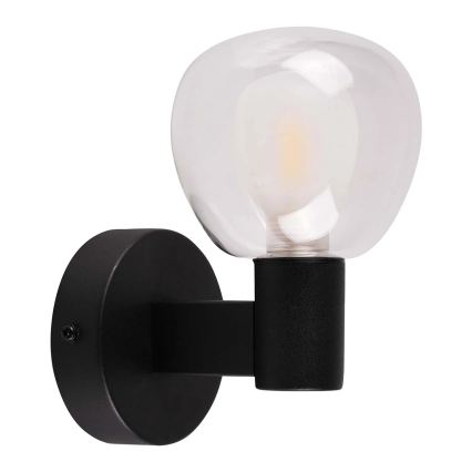 Applique da bagno POLA 1xG9/5W/230V IP44 nera/trasparente