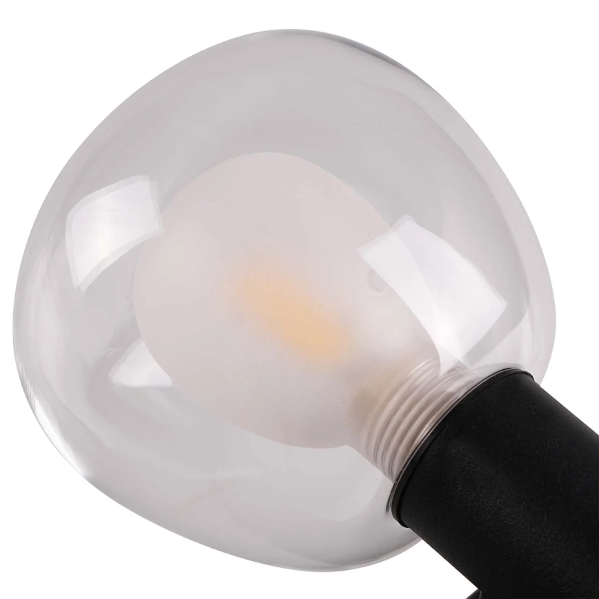 Applique da bagno POLA 2xG9/5W/230V IP44 nero/trasparente