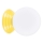 Applique da bagno ZORI 1xG9/8W/230V IP44 gialla
