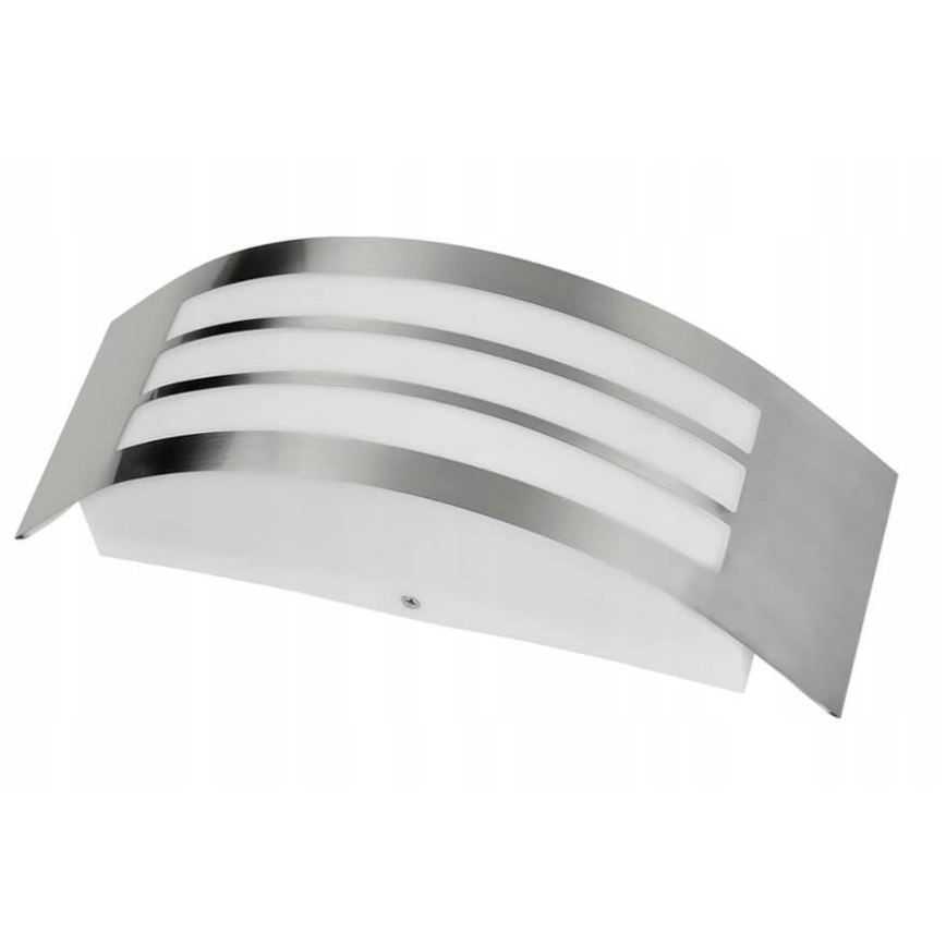 Applique da esterno 1xE27/14W/230V IP44 cromo opaco