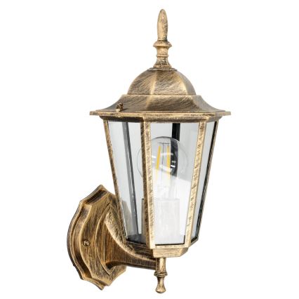 Applique da esterno 1xE27/60W/230V IP44 dorata