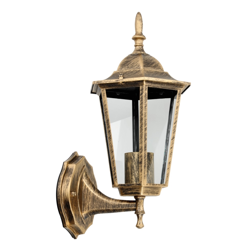 Applique da esterno 1xE27/60W/230V IP44 dorata
