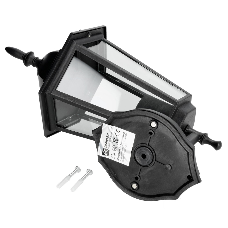 Applique da esterno 1xE27/60W/230V IP44 nera