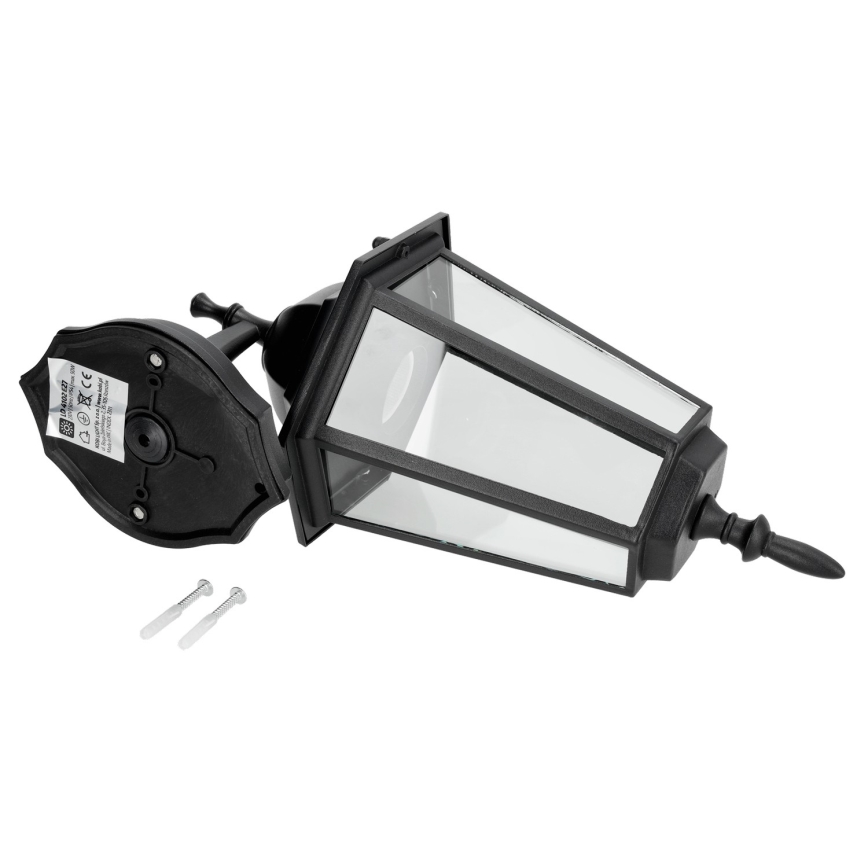 Applique da esterno 1xE27/60W/230V IP44 nera