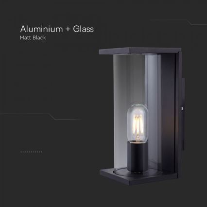 Applique da esterno 1xE27/60W/230V IP44 nera