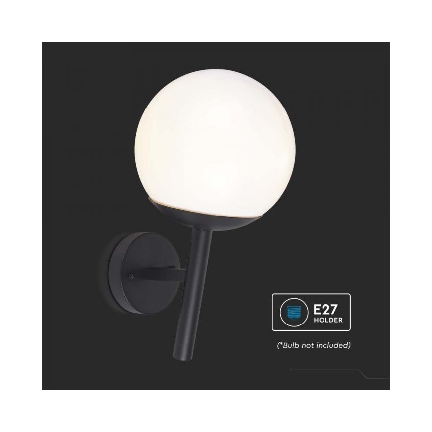 Applique da esterno 1xE27/60W/230V IP44 nero