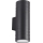 Applique da esterno 2xGU10/35W/230V IP54 arrotondato nero