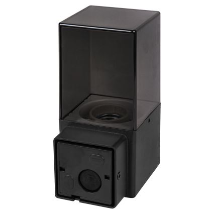 Applique da esterno con sensore di movimento e sensore crepuscolare 1xE27/40W/230V IP44 nero/fumé