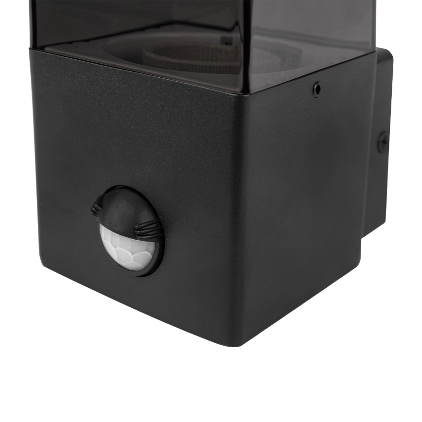 Applique da esterno con sensore di movimento e sensore crepuscolare 1xE27/40W/230V IP44 nero/fumé