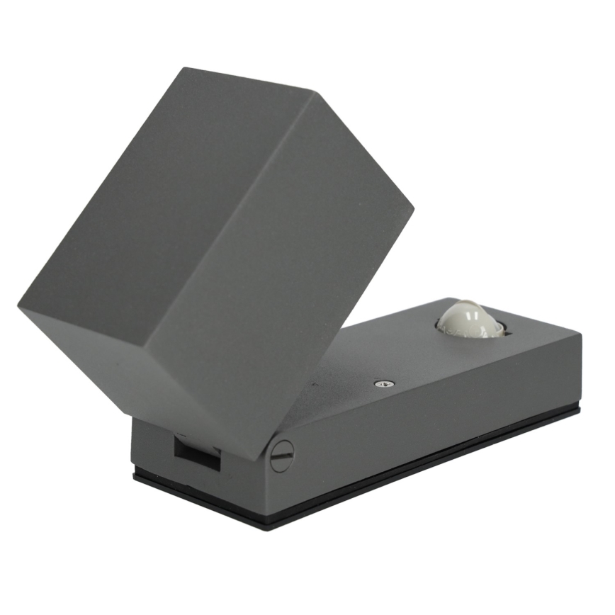Applique da esterno con sensore  QUAZAR 1xGU10/35W/230V IP44 grigia
