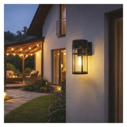 Applique da esterno con telecamera GOSMART 1xE27/15W/230V Wi-Fi IP44