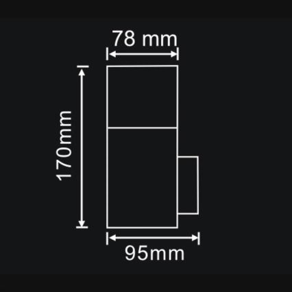 Applique da esterno DALLAS 1xE27/12W/230V IP44 antracite