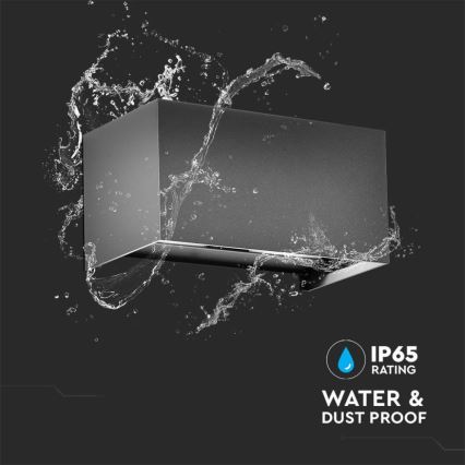 Applique da esterno LED/24W/230V 3000K IP65 antracite