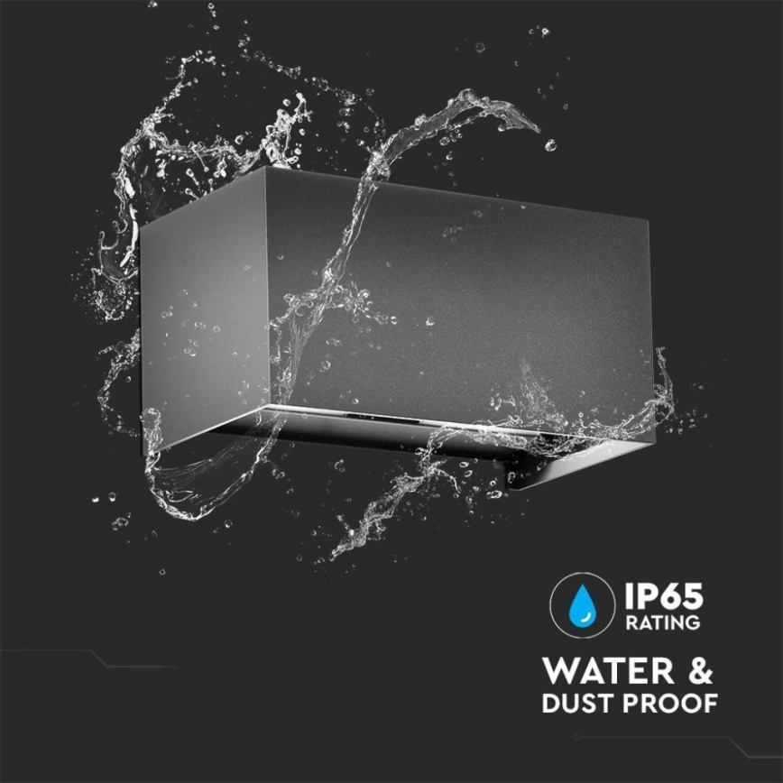 Applique da esterno LED/24W/230V 3000K IP65 antracite