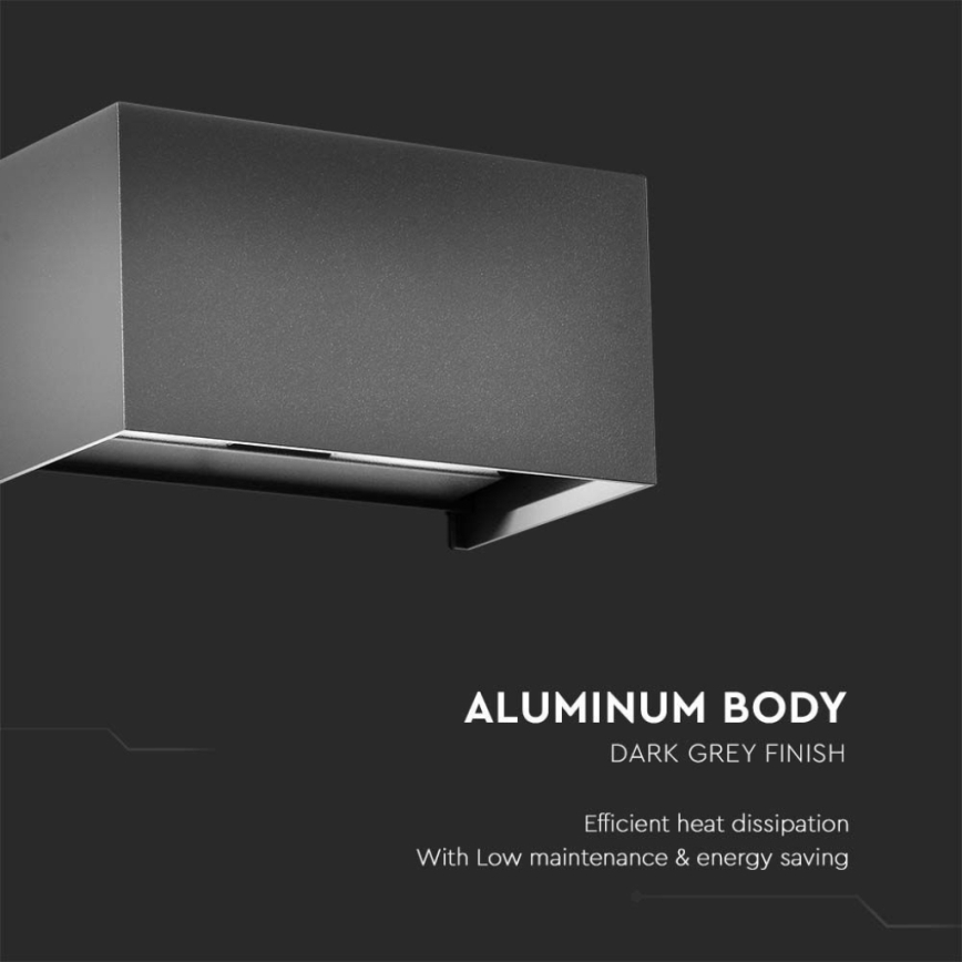 Applique da esterno LED/24W/230V 3000K IP65 antracite