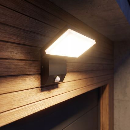 Applique da esterno a LED con sensore di movimento LED/18W/230V IP44 nero