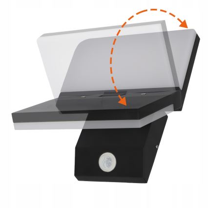 Applique da esterno a LED con sensore di movimento LED/18W/230V IP44 nero
