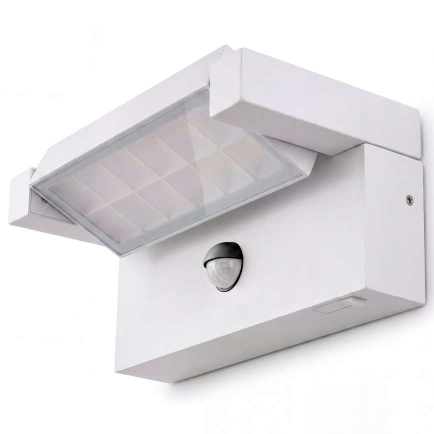 Lampada da parete LED per esterni con sensore di movimento e sensore crepuscolare LED/25W/230V 3000/4000/6500K IP54 bianco