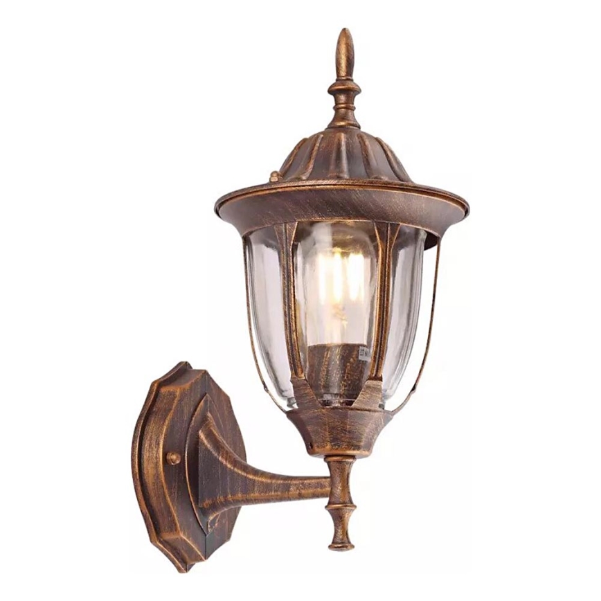 Applique da esterno MANOEL 1xE27/15W/230V IP44 patina di bronzo