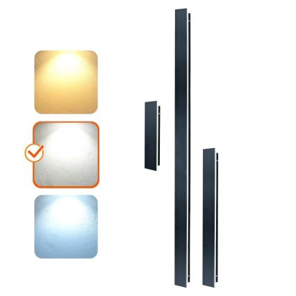 Applique da esterno MIRANA LED/25W/230V 4000K IP44 120 cm nera