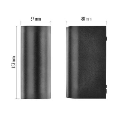 Applique da esterno OCULUS 2xGU10/7W/230V IP44