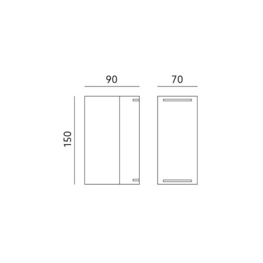 Applique da esterno QUAZAR9 2xGU10/11W/230V IP44 grigia