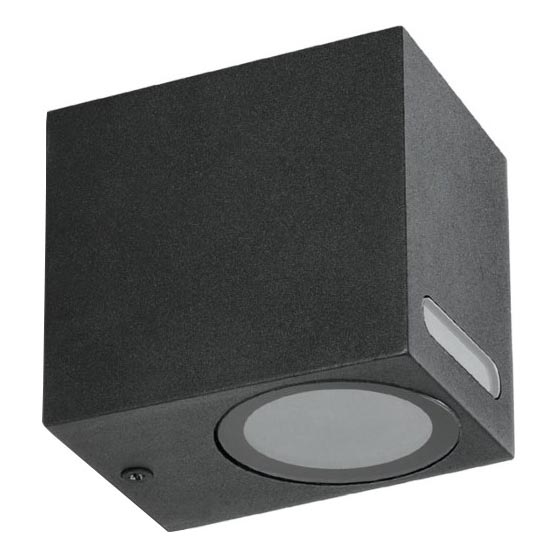Applique da esterno QUERK 1xGU10/35W/230V IP54 8 cm nero