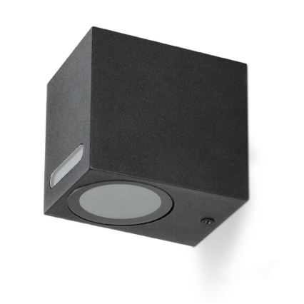 Applique da esterno QUERK 1xGU10/35W/230V IP54 8 cm nero