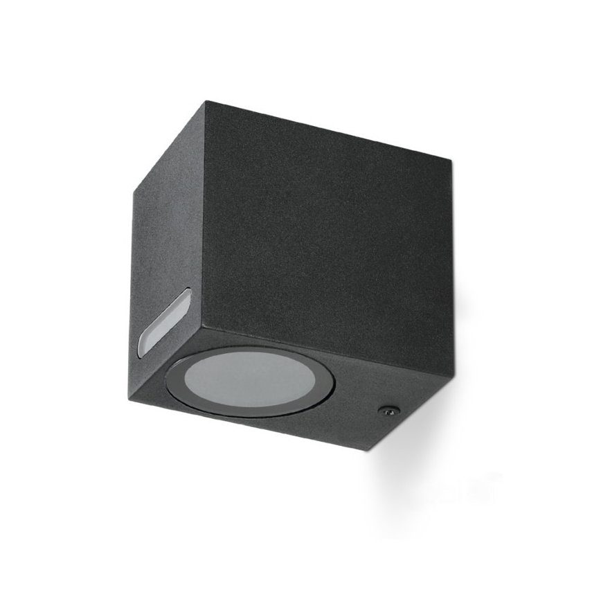 Applique da esterno QUERK 1xGU10/35W/230V IP54 8 cm nero