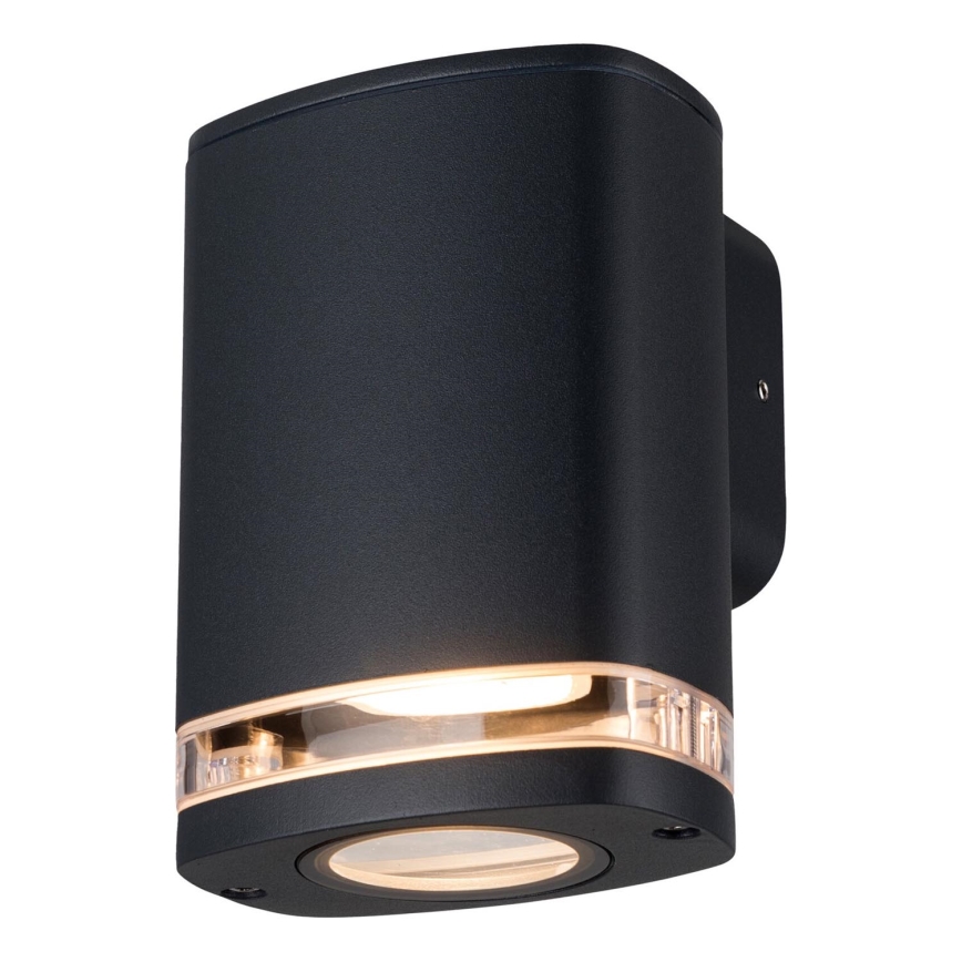 Applique da esterno ZEVI 1xGU10/10W/230V IP54 nero