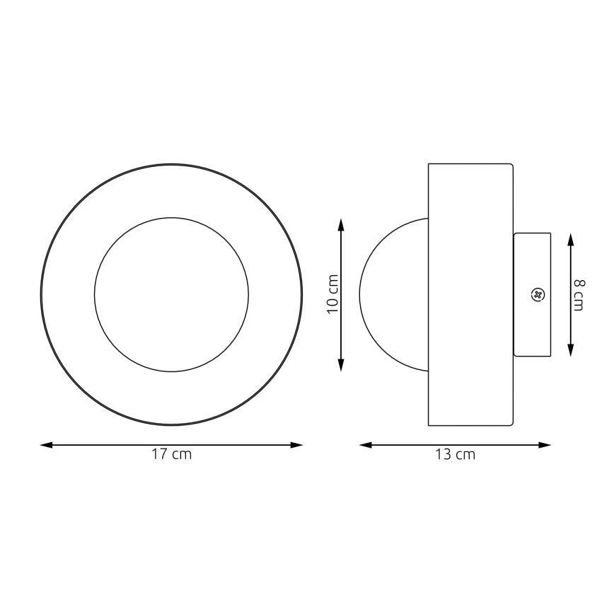 Applique da parete LULU 1xG9/8W/230V nera