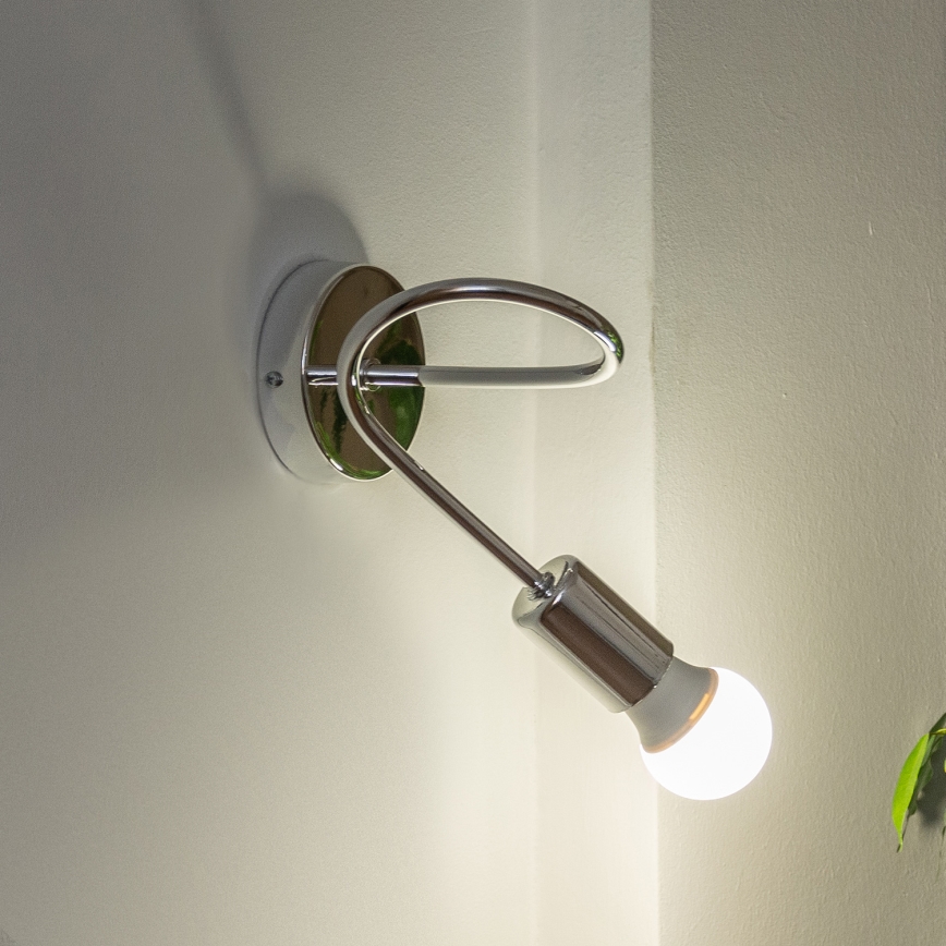 Applique da parete OXFORD 1xE27/15W/230V, cromo lucido