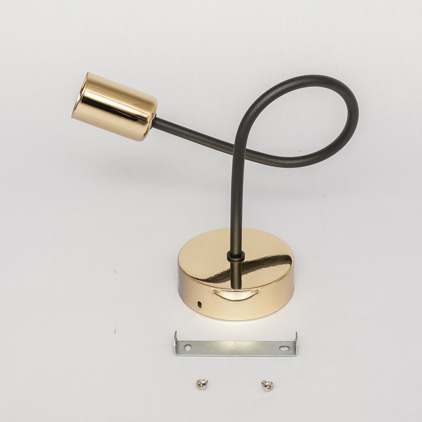 Applique da parete OXFORD 1xE27/15W/230V oro/nero
