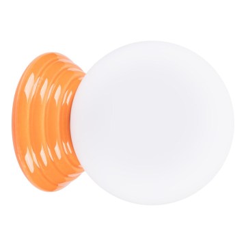 Applique da parete per bagno ZORI 1xG9/8W/230V IP44 arancione