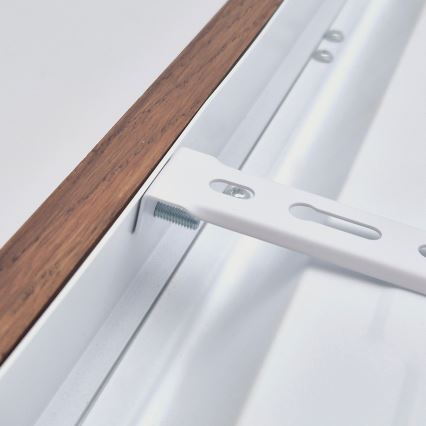 Plafonnier de salle de bain LED WOODY FRAME LED/40W/230V 120x30 cm IP44 en chêne cerise