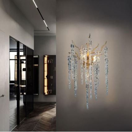 Applique di cristallo 3xG9/40W/230V oro