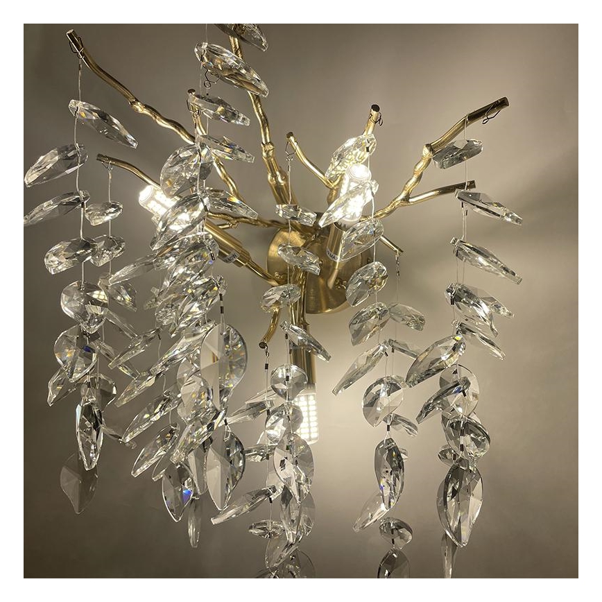 Applique di cristallo 3xG9/40W/230V oro