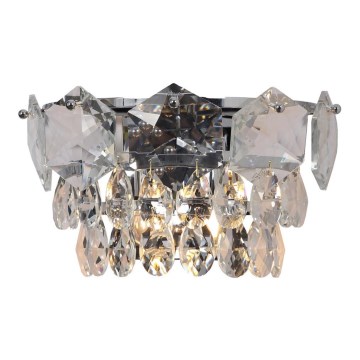 Applique di cristallo SELENA 2xE14/40W/230V cromo lucido