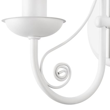 Applique DONATO 1xE14/40W/230V bianco