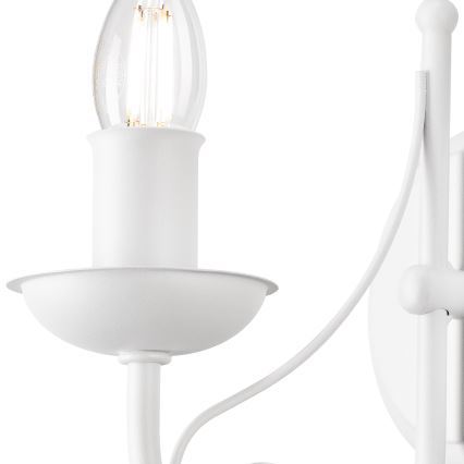 Applique DONATO 1xE14/40W/230V bianco