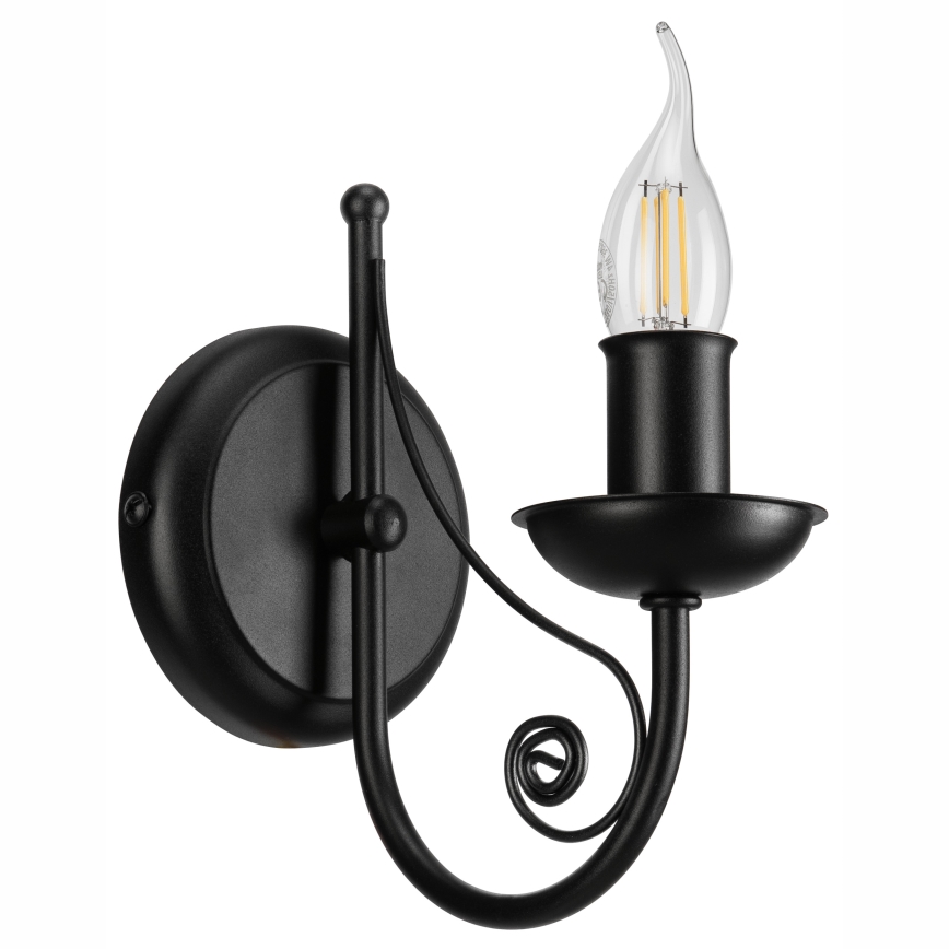 Applique DONATO 1xE14/40W/230V nero