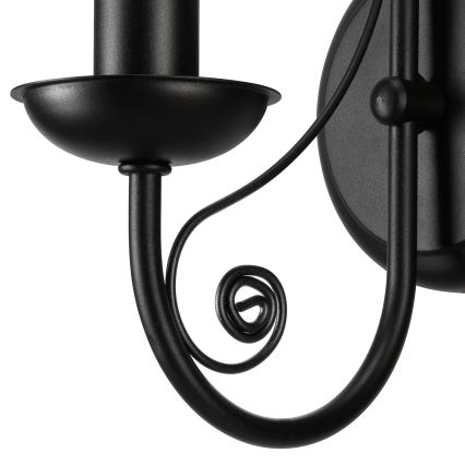 Applique DONATO 1xE14/40W/230V nero