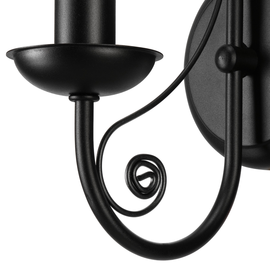 Applique DONATO 1xE14/40W/230V nero