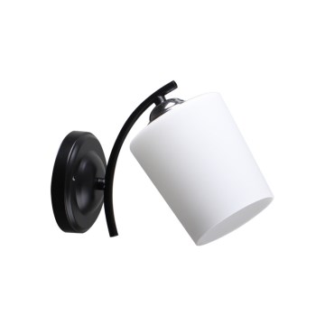 Applique ESNYR 1xE27/40W/230V nero/bianco