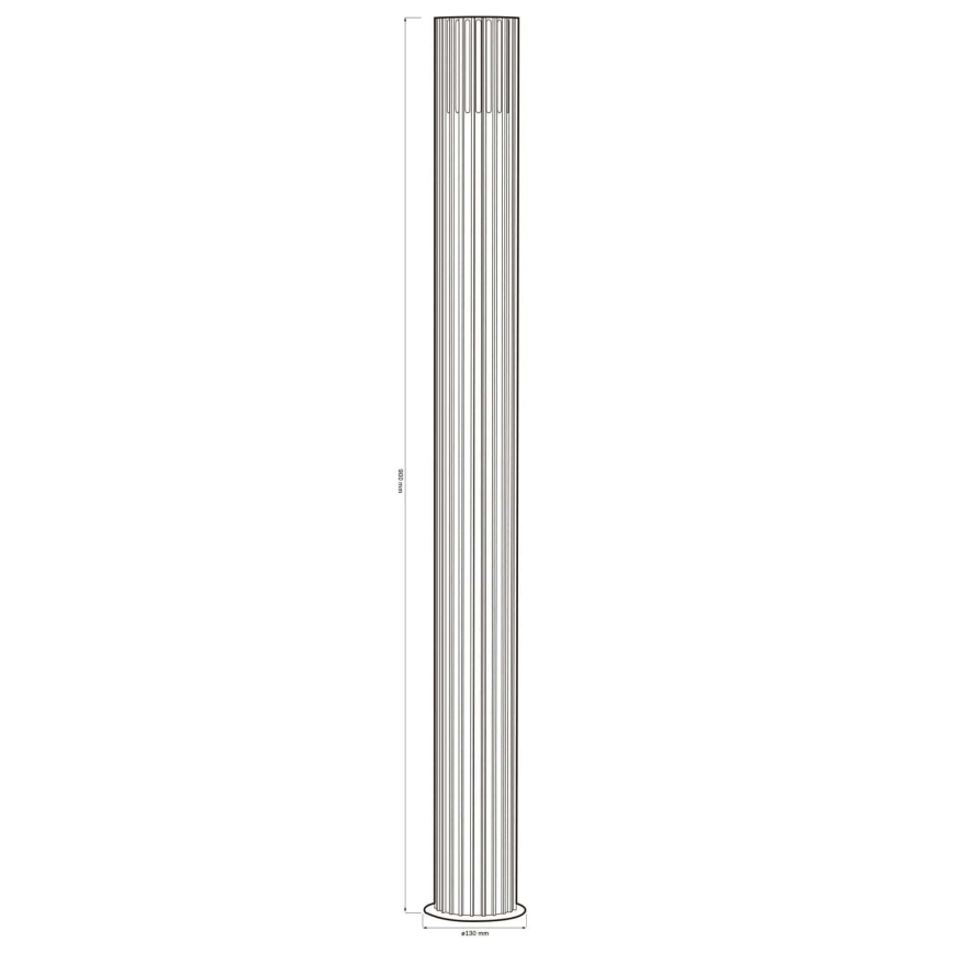 Lampe extérieure KUUSAMO 1xE27/20W/230V 74 cm IP54 anthracite