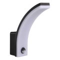 Applique extérieure LED dimmable avec capteur de mouvement et de crépuscule LED/12/15/20W/230V IP65 noire